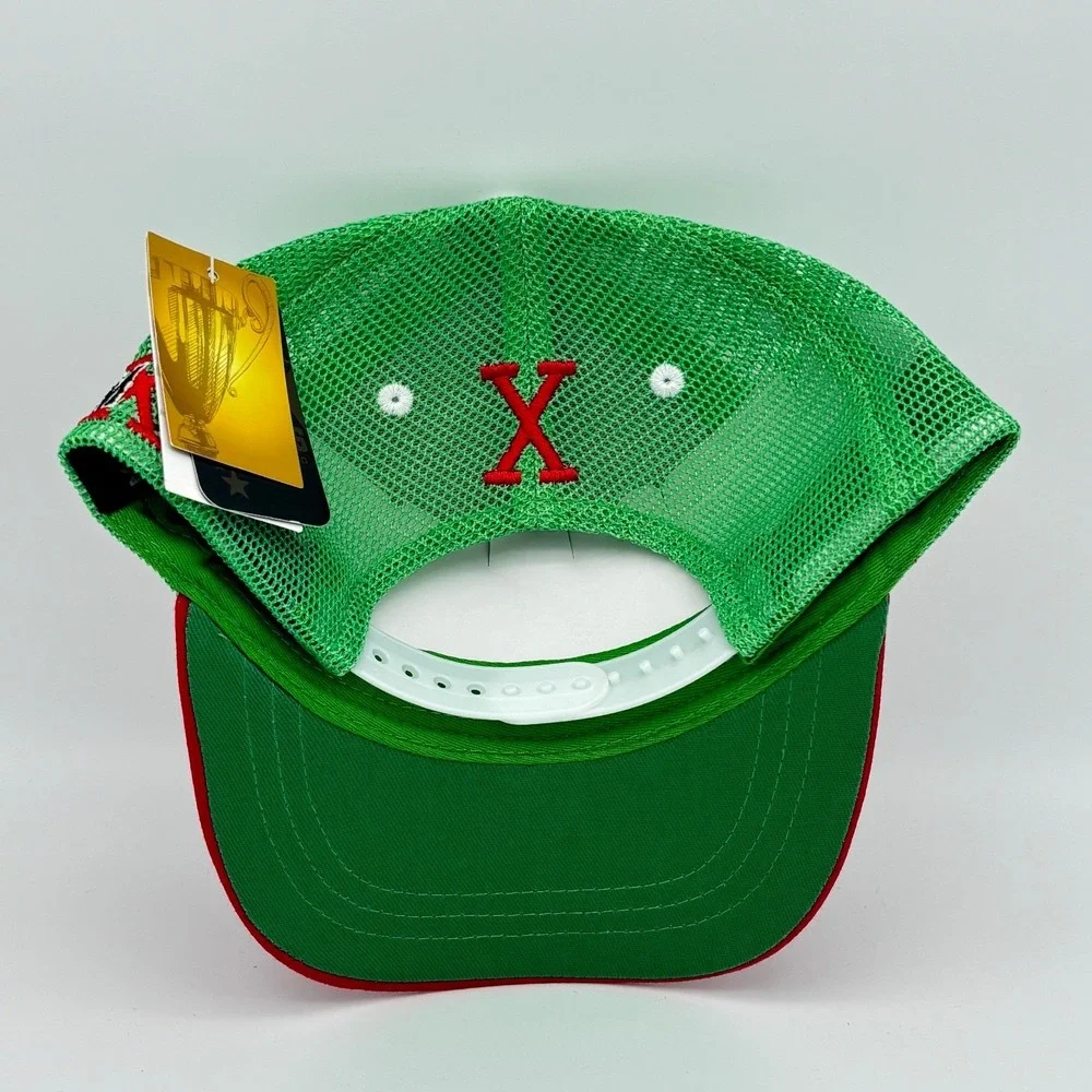 Headgear Malcolm X For The Truth Youth Trucker Hat Red Green Snapback